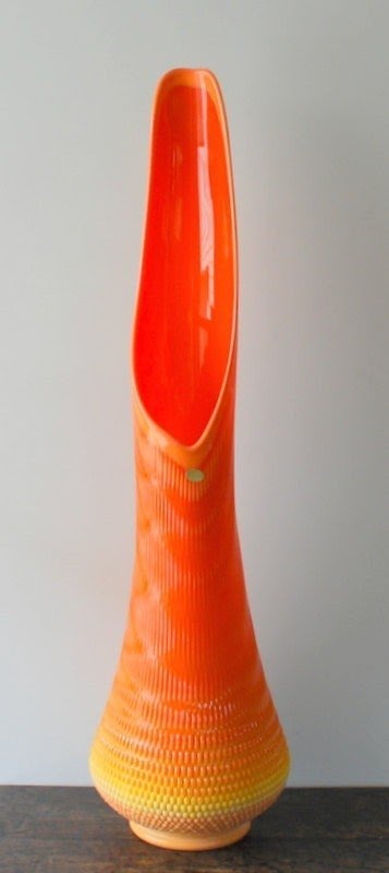 Orange floor vase 4