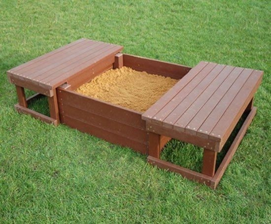 Wood Sandbox With Cover - Foter