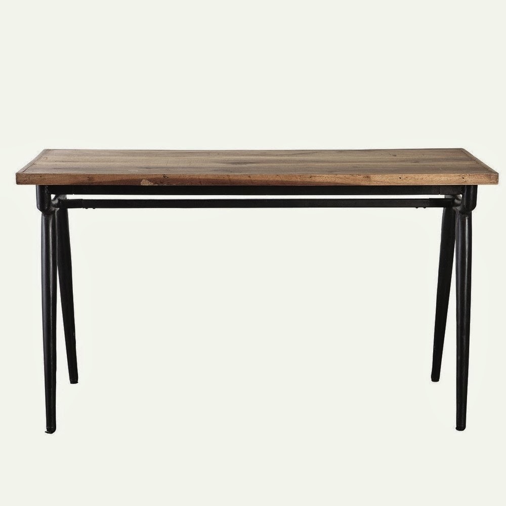 Soho industrial wood iron console table desk