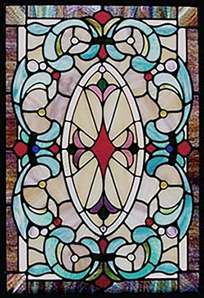 Stained glass sidelight patterns