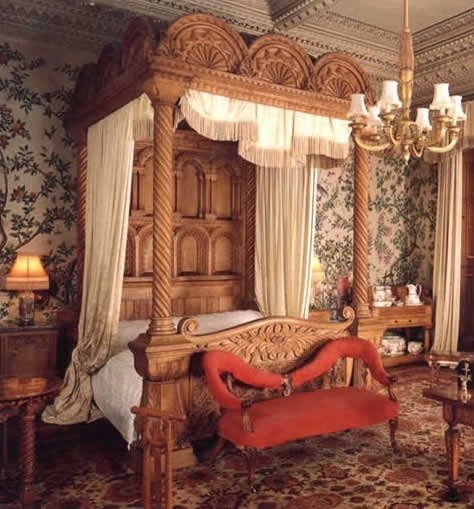 Tall four poster bed