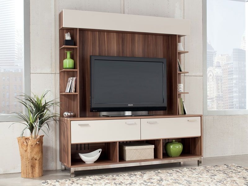 Tv stand with back panel 15