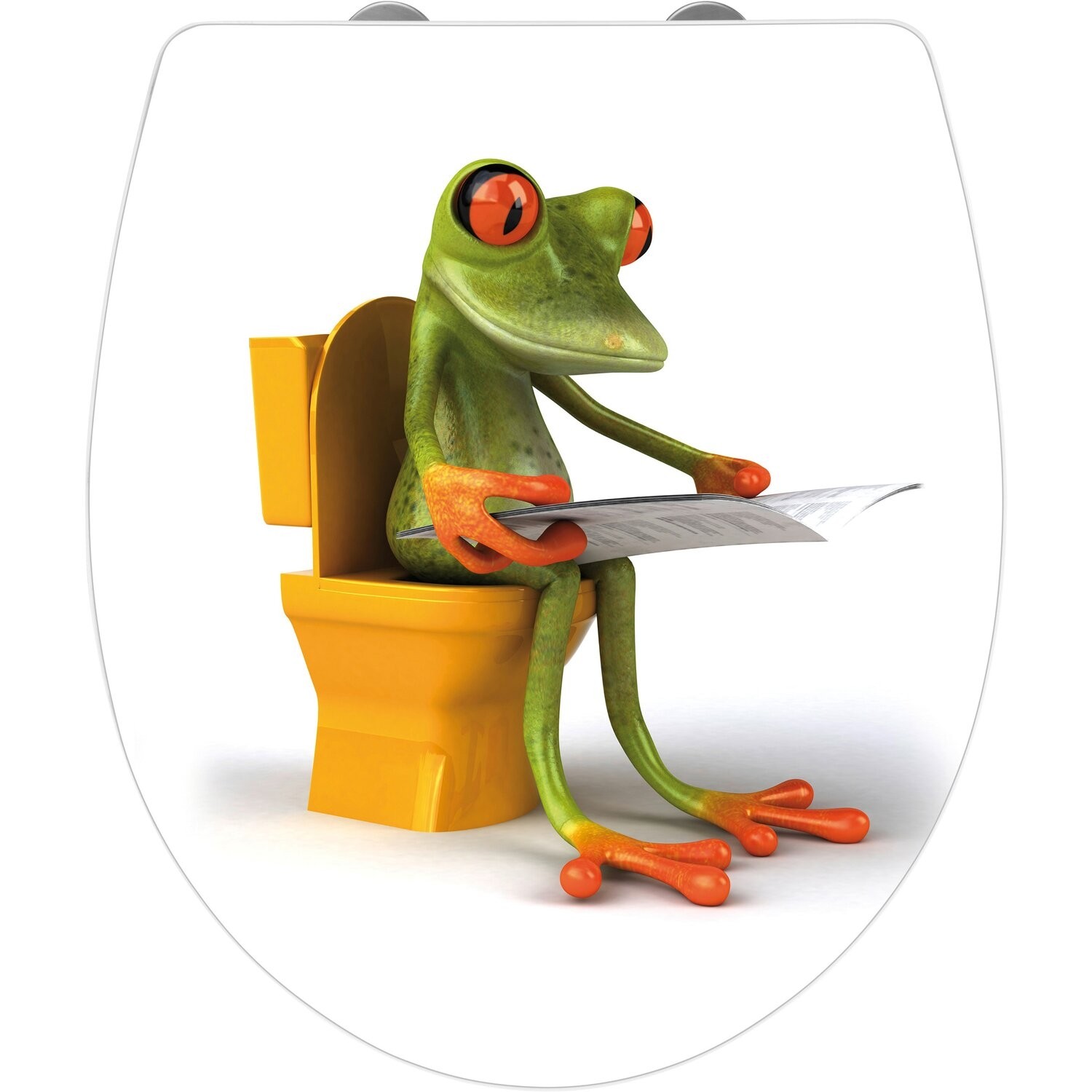 Wenko frog reading novelty toilet seat