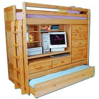 Loft Bed With Desk And Trundle Ideas On Foter