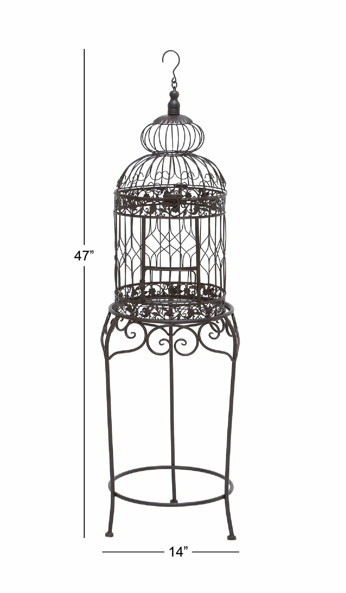 Woodland imports victorian style decorative bird cage