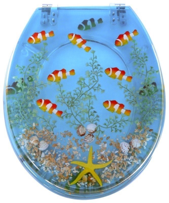 fish toilet seat