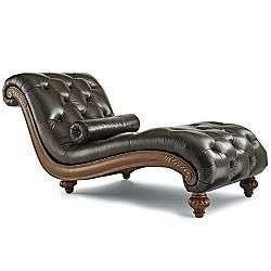 Bellagio leather chaise photo