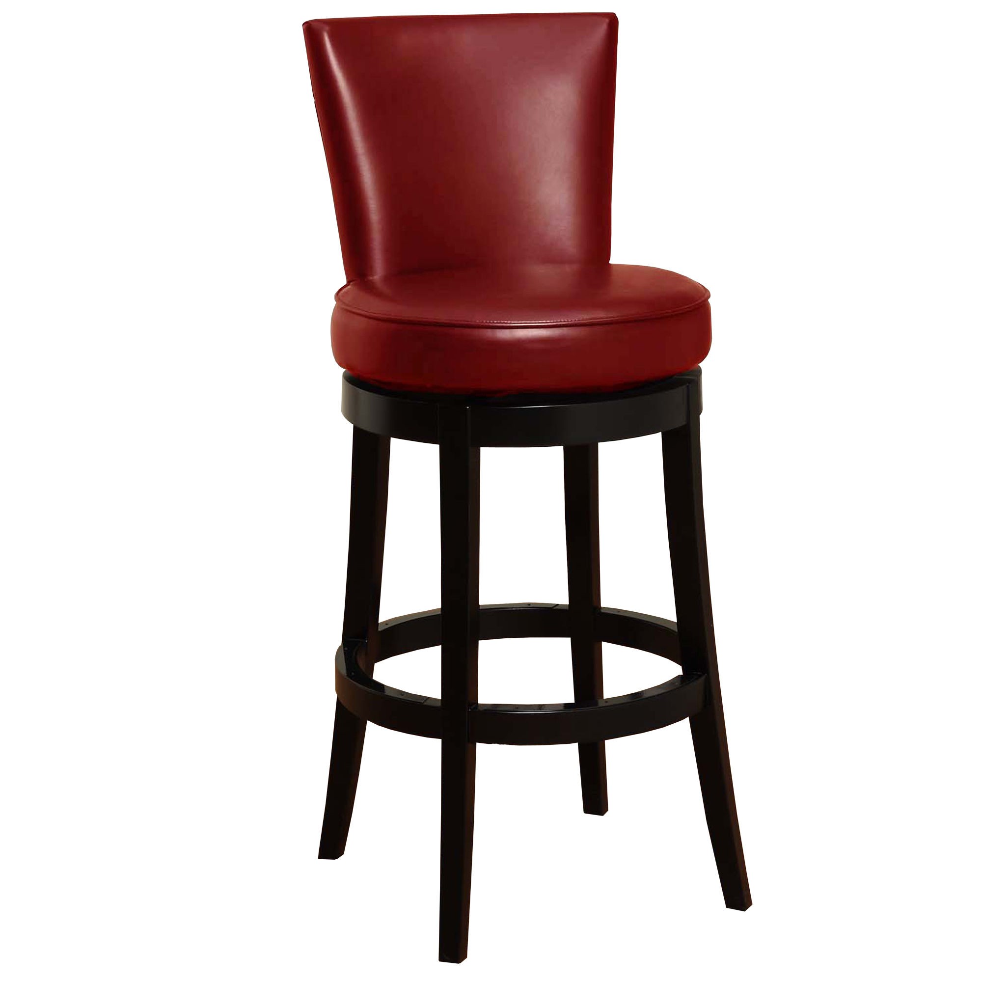 Boston 26 high red leather swivel counter stool 2