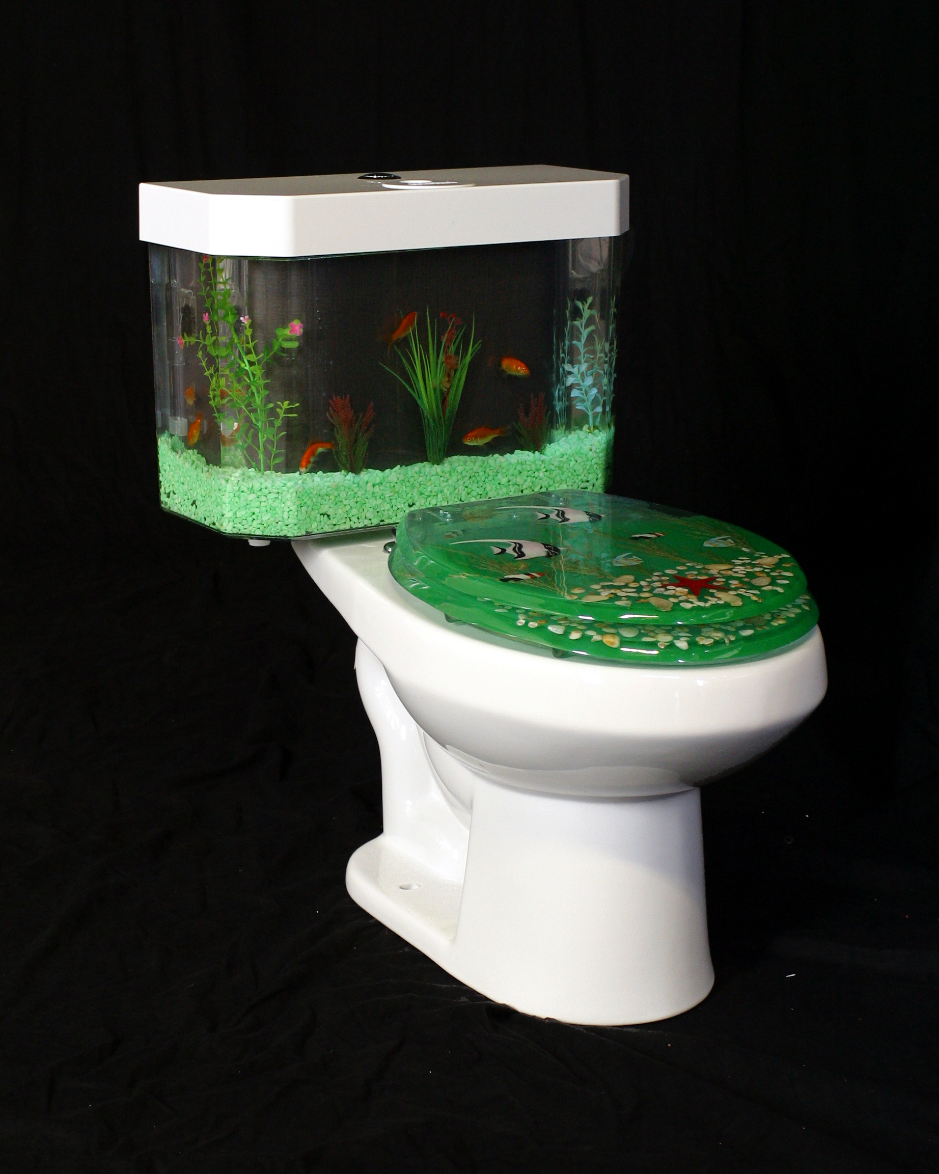 Designer acrylic toilet seats