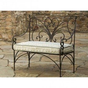 wrought iron patio benches - foter