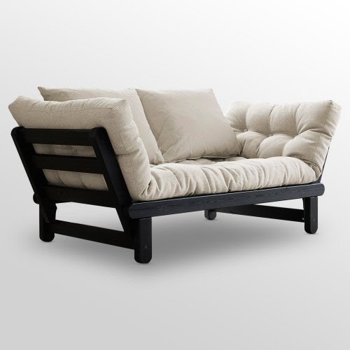 Fresh futon beat black frame futon natural contemporary sofa beds