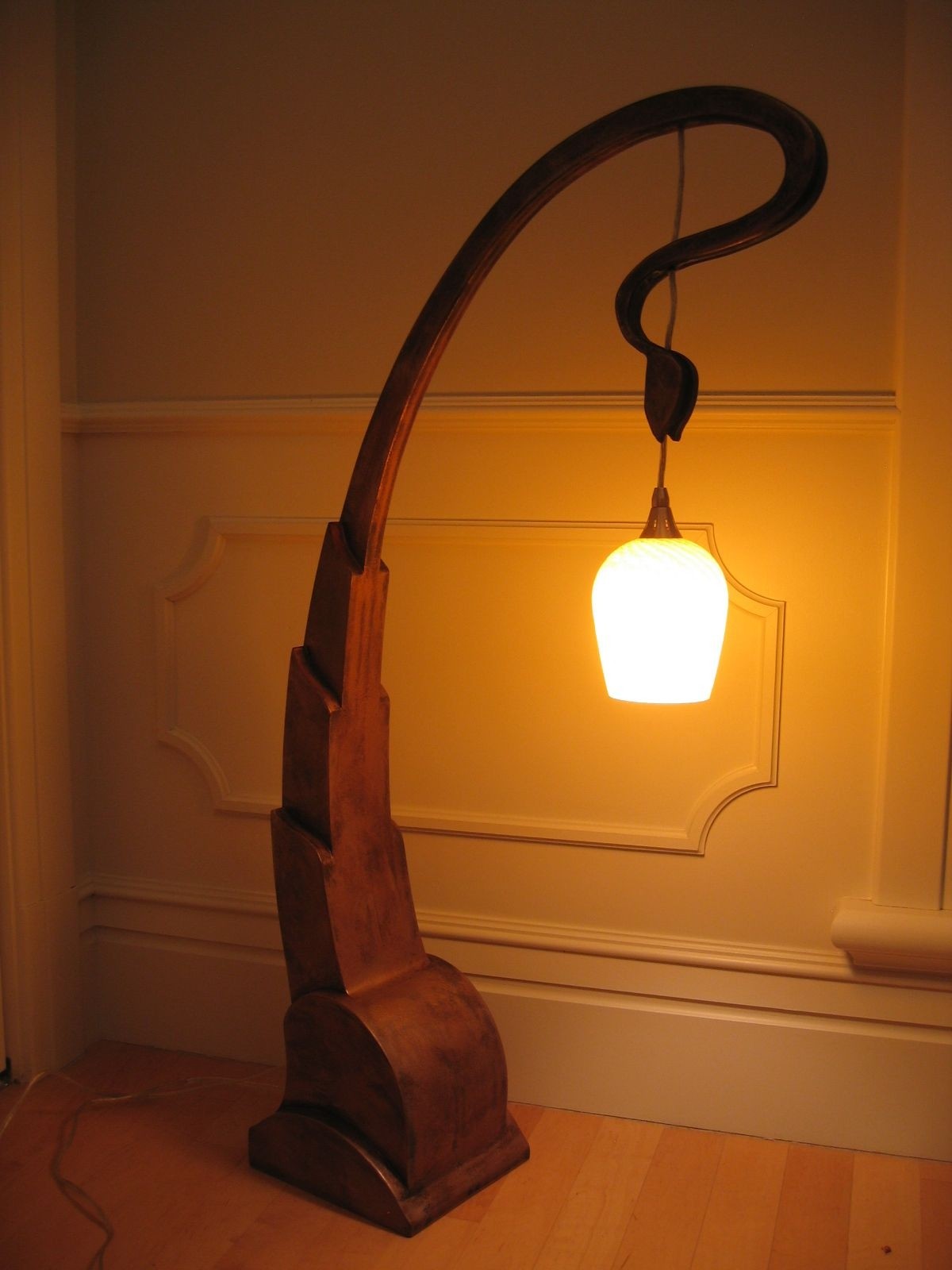 Furniture art nouveau lamp this lamp was custom designed by
