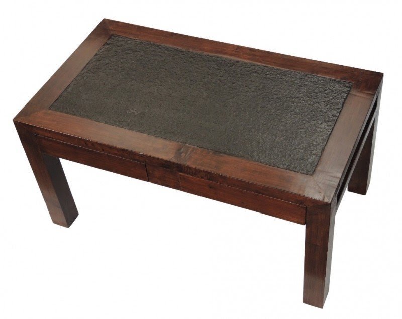 Granite top coffee table