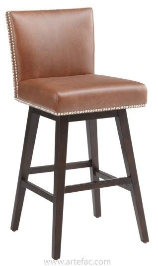 Leather swivel bar stools 7