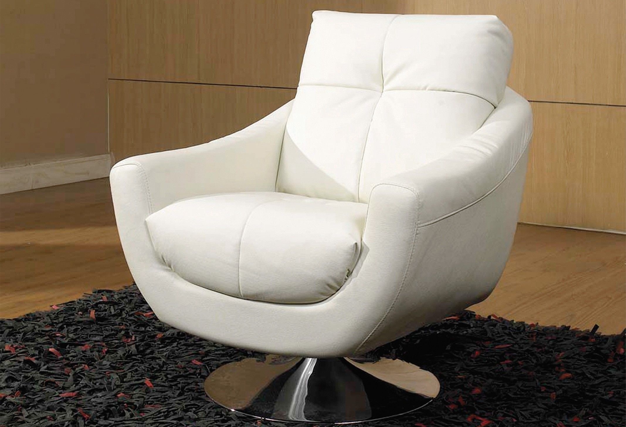 contemporary white leather chairs