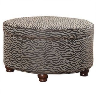 Leopard Print Ottoman 