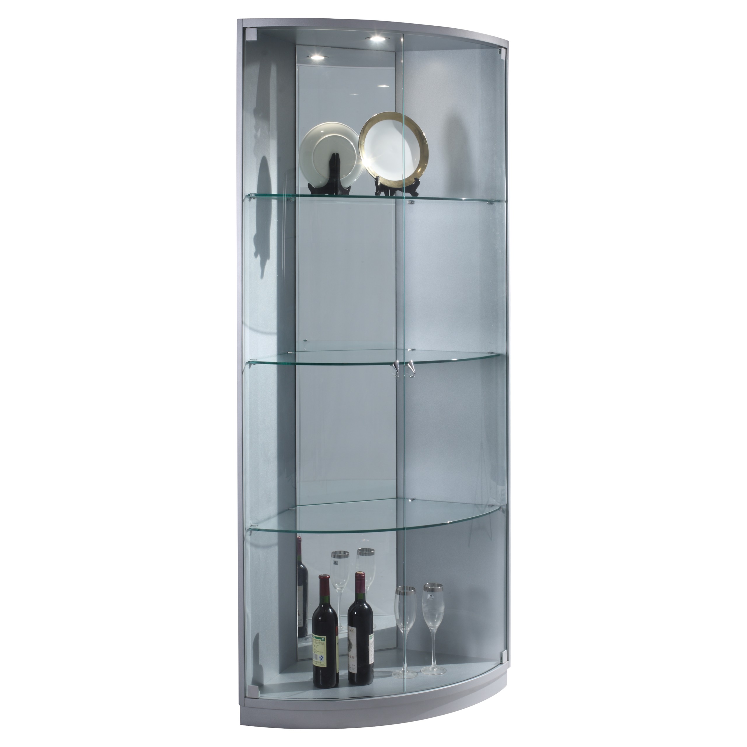 Modern glass display cabinet