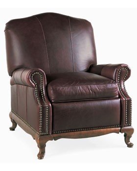 Thomasville benson leather power deals glider recliner chair