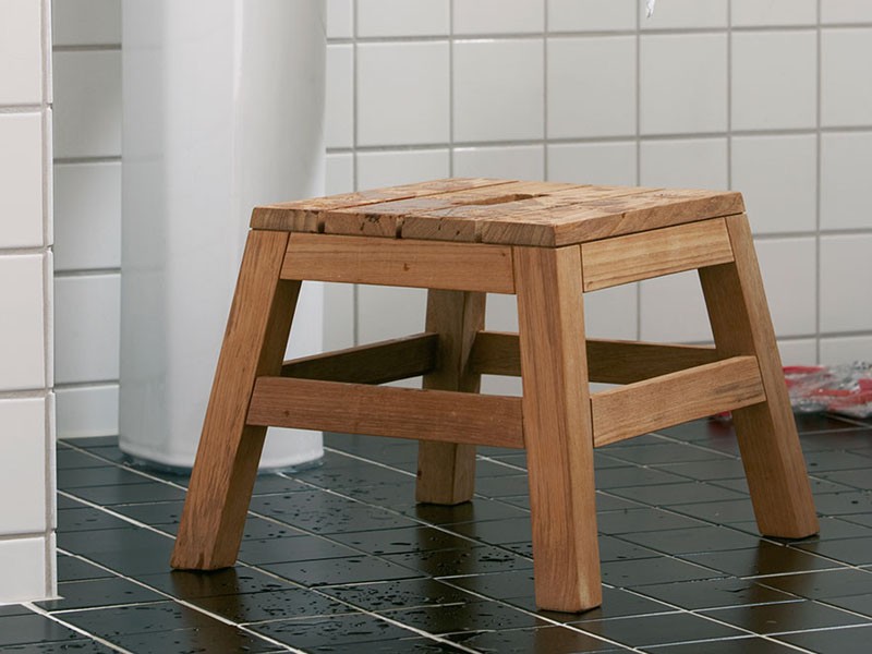 Wooden step stool 8