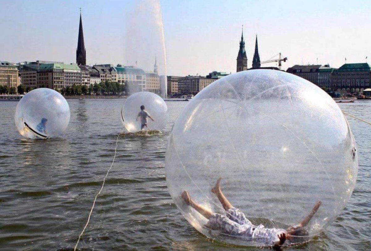 giant lake inflatable