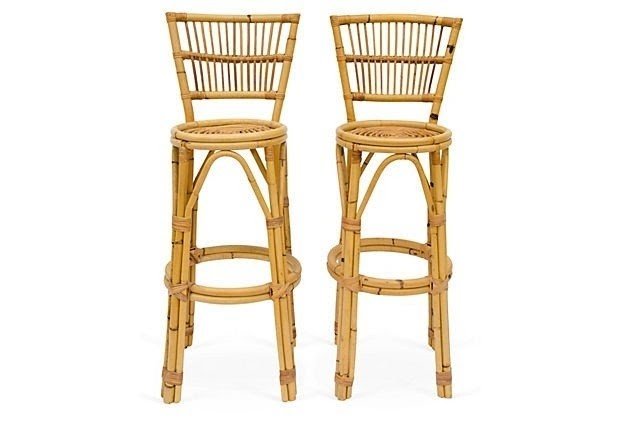 Bamboo bar stools 9