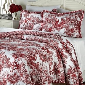 Toile Quilt Set Ideas On Foter