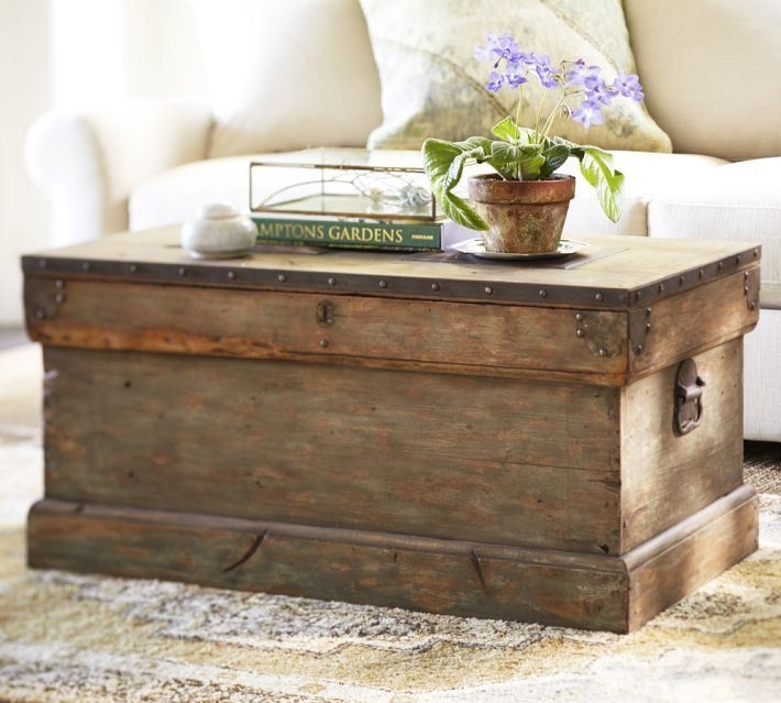 Wood Storage Trunk Coffee Table - Foter