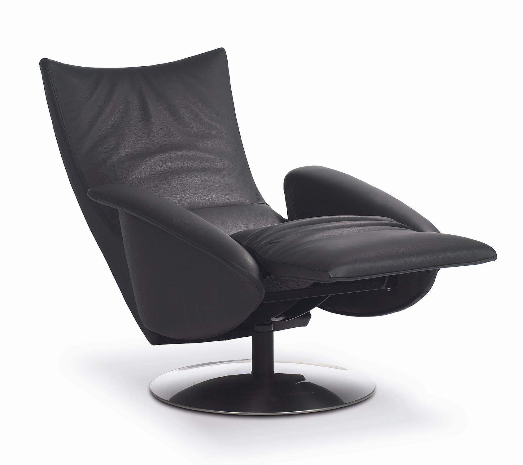 Contemporary leather recliner chairs a dark colors with modern and