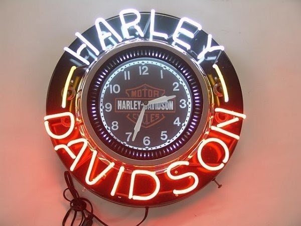Harley davidson motorcycle clock