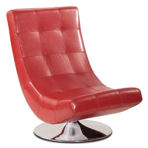 Lani red swivel chair
