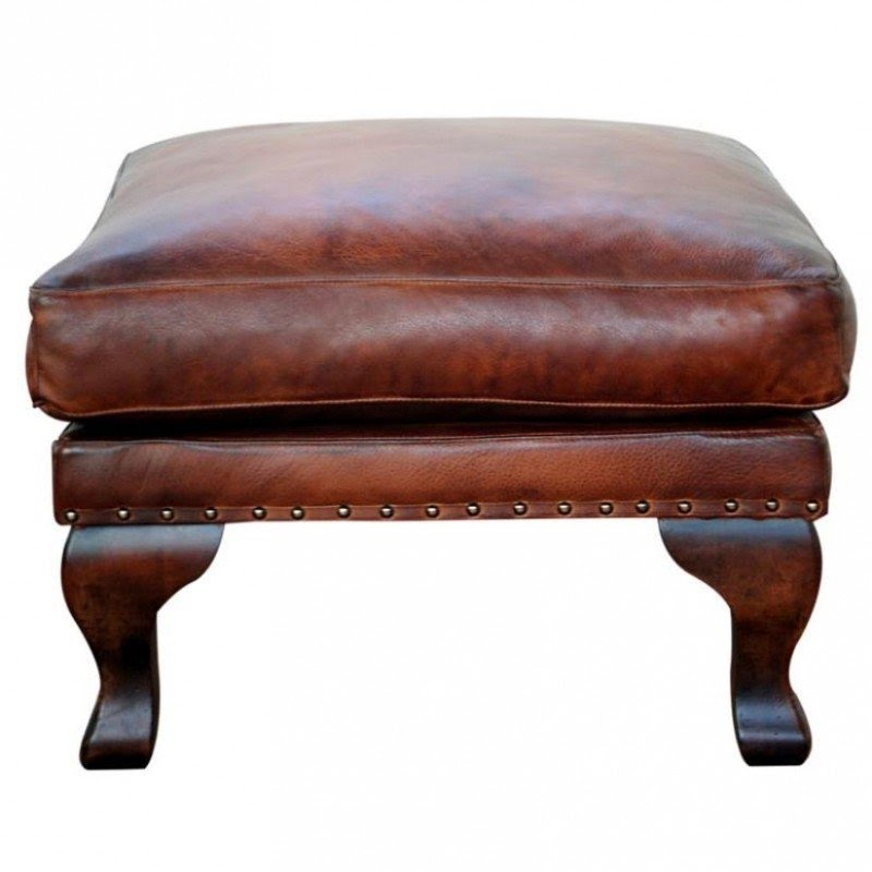 Leather footstool 5