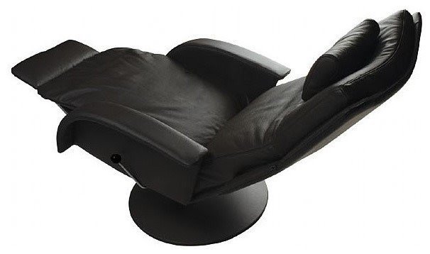 Nicole swivel leather recliner contemporary chairs other metro