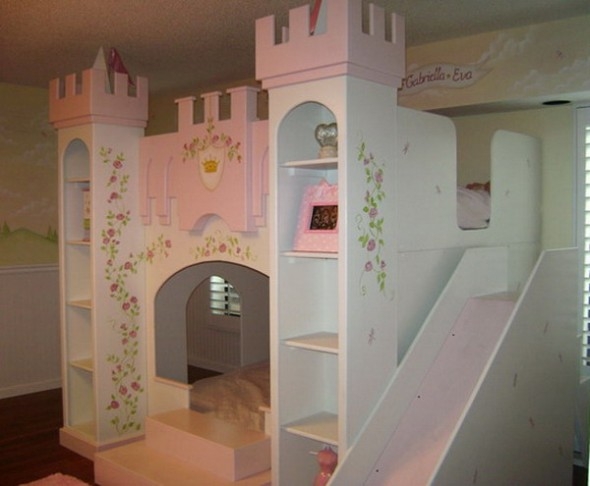 girls princess castle bed