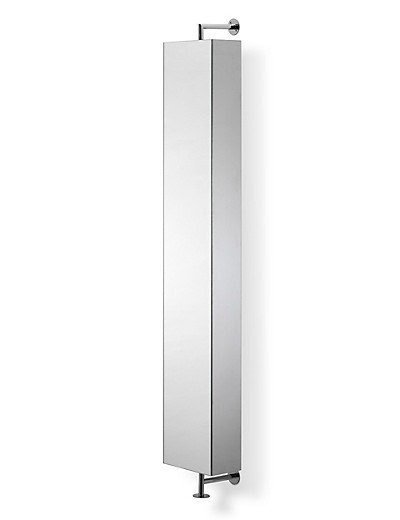 Madison Avenue Modern Corner Floor Cabinet w 1 Glass Door for Storage