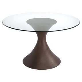Round Glass Dining Table Wood Base - Ideas on Foter