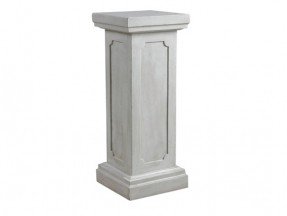White garden column pedestal