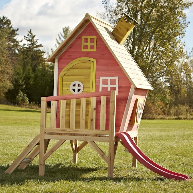 Wood Playhouse Kit Ideas On Foter   2 Floor Wooden Playhouse 