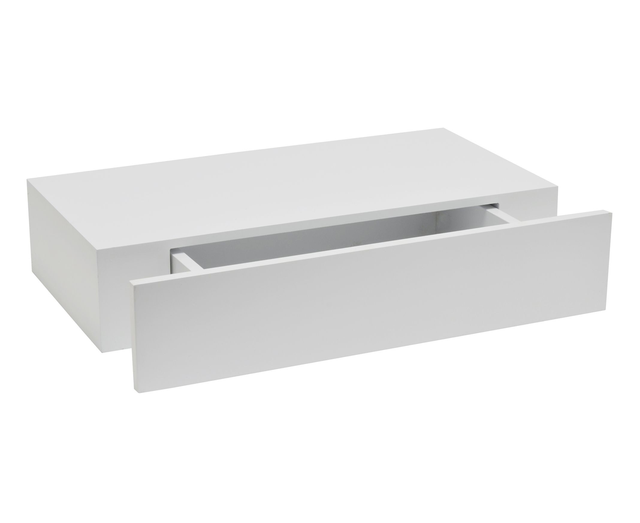 B q chunky floating shelf with drawer white 100h hallway