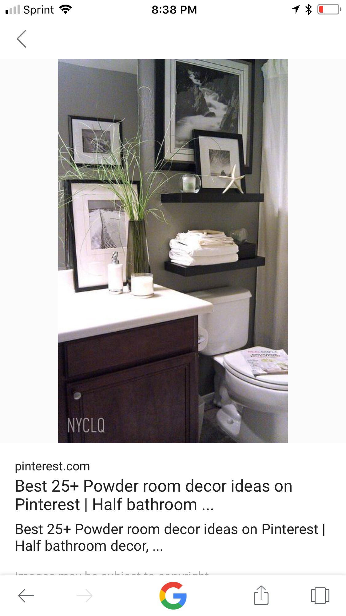 glass shelf above bathroom sink