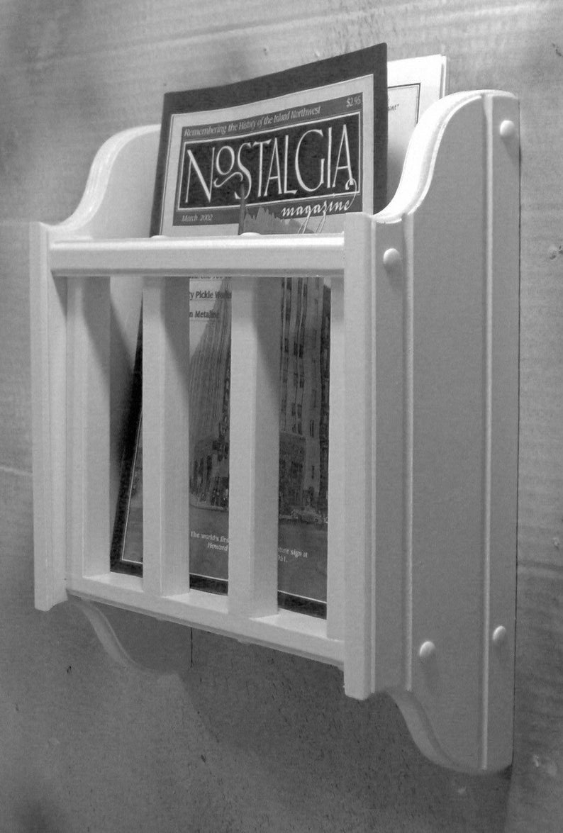 Bathroom wall mounted magazine newspaper rack holder aluminum