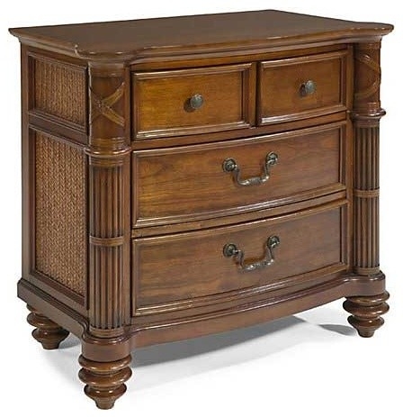 Breeze drawer nightstand tropical nightstands and bedside tables