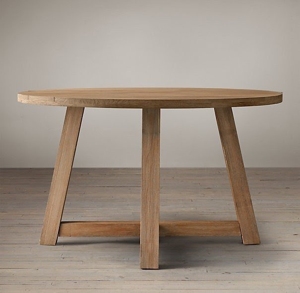 Circle wood table