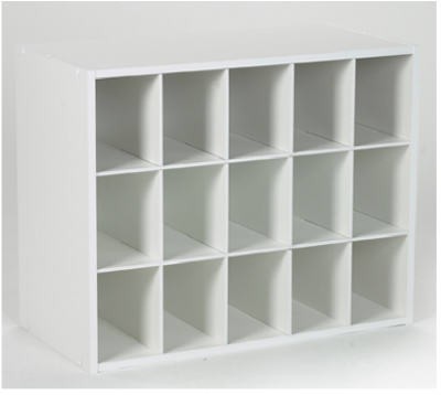 Closetmaid 898300 15-Cube White Laminated Organizer