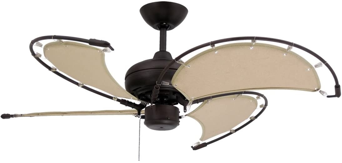 Covered ceiling fan