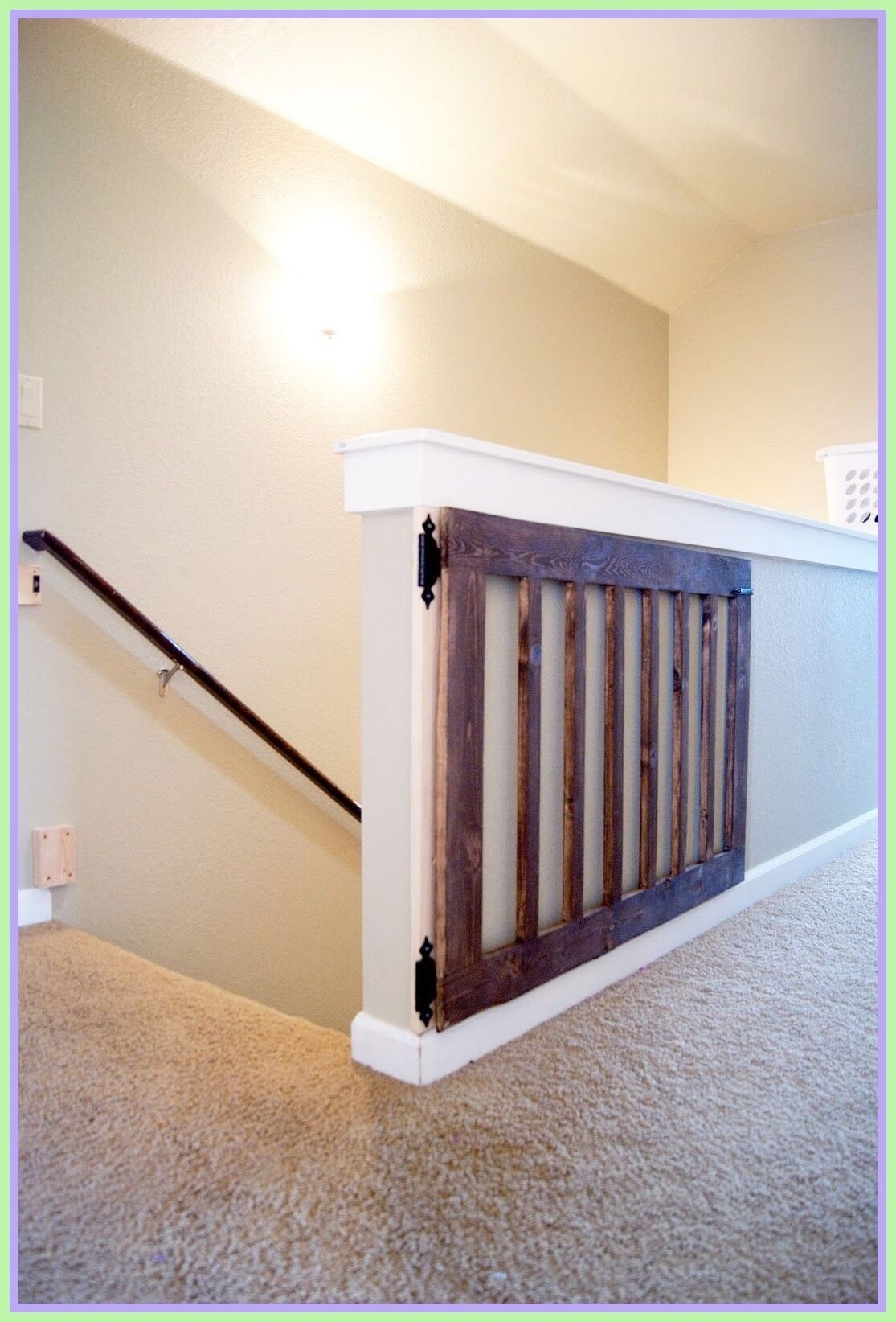 timber baby gate