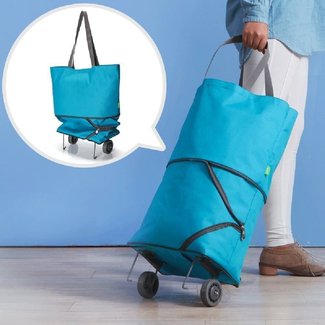 Folding Shopping Bag With Wheels - Foter