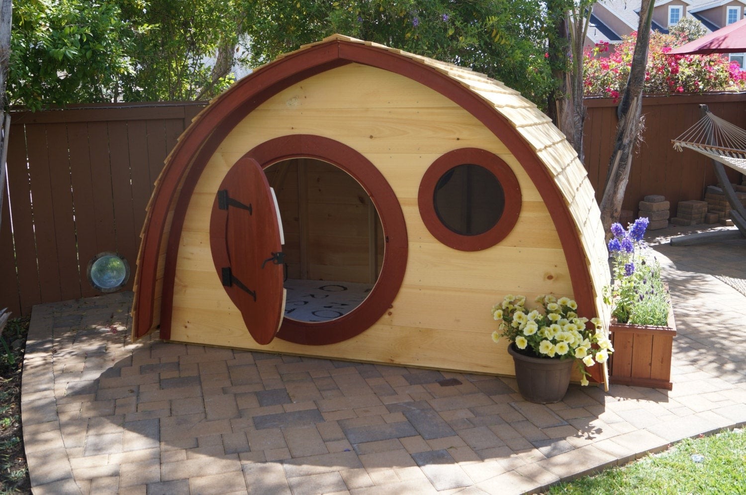 Hobbit Hole Playhouse Kit Outdoor Wooden