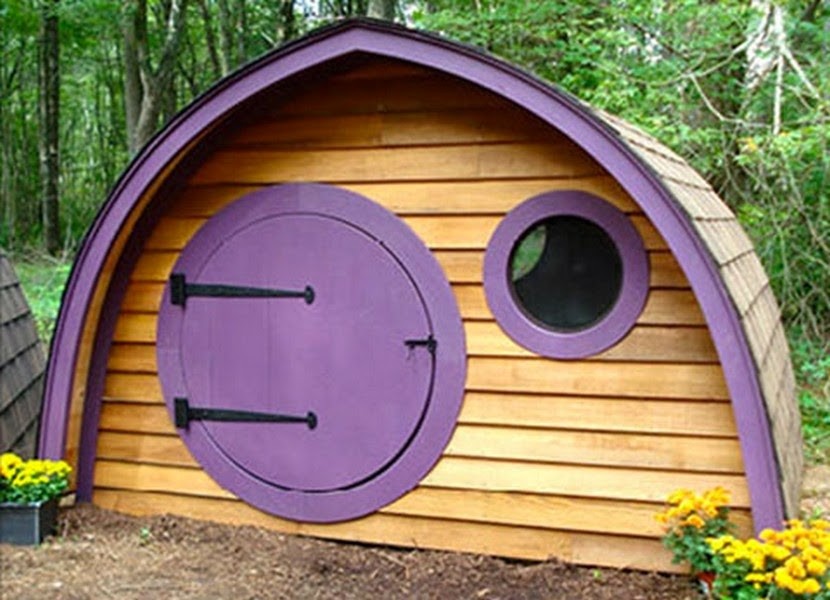 Hobbit Hole Playhouse With Round Front