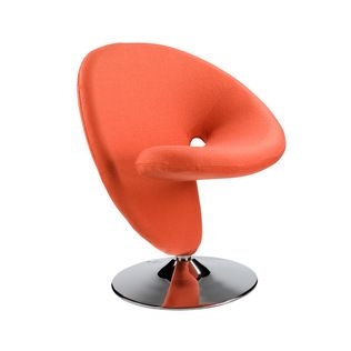 Home furniture chairs lounge chairs swirly swivel chair in orange