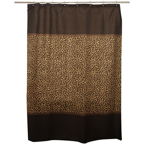 I want this leopard print shower curtain for the jungle